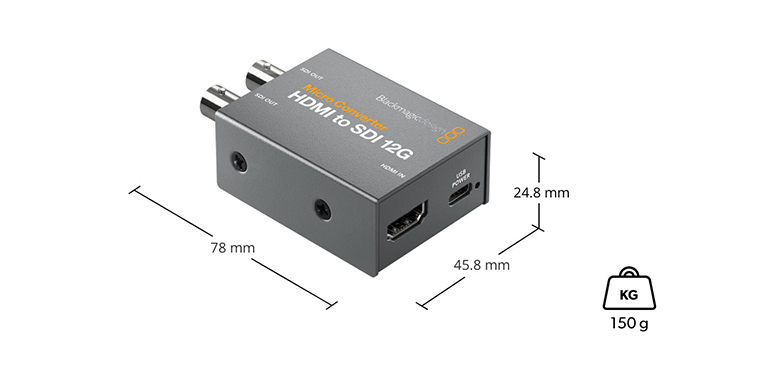 Micro Converter HDMI to SDI 12G