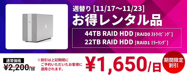 22/44TB RAID HDD